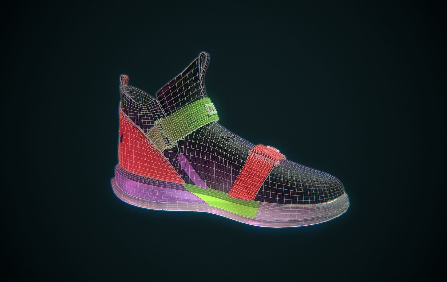 Nike Lebron Soldier XIII Low-poly 3D model_5