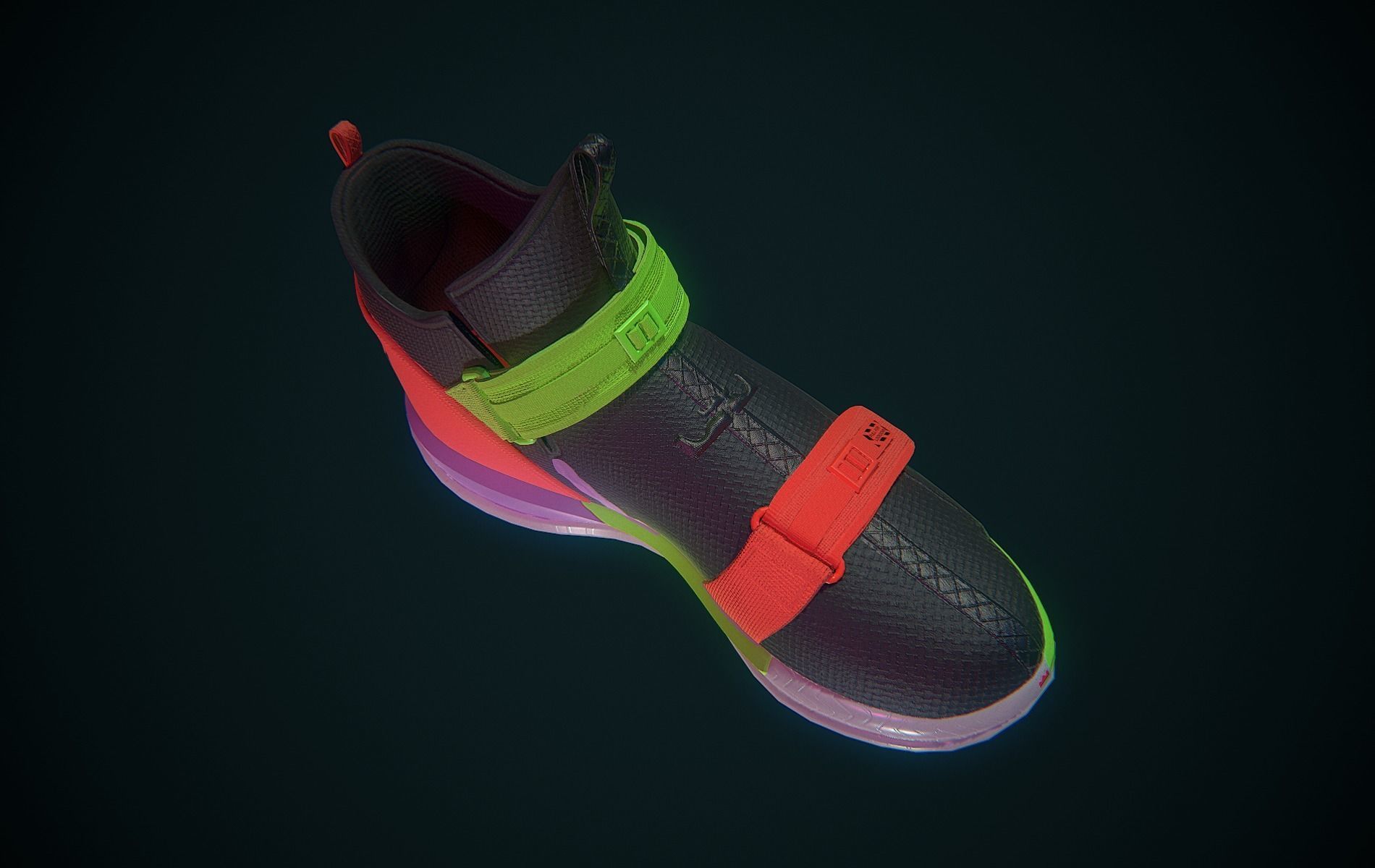 Nike Lebron Soldier XIII Low-poly 3D model_12