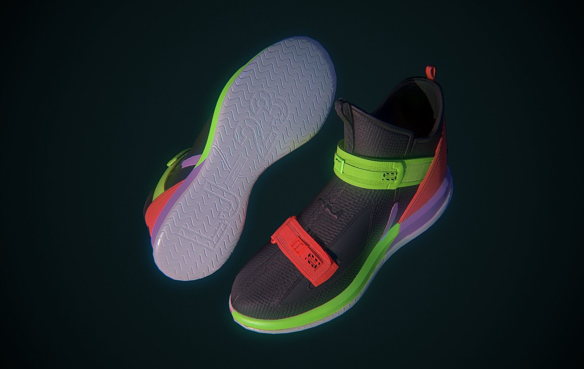 Nike Lebron Soldier XIII Low-poly 3D model_18