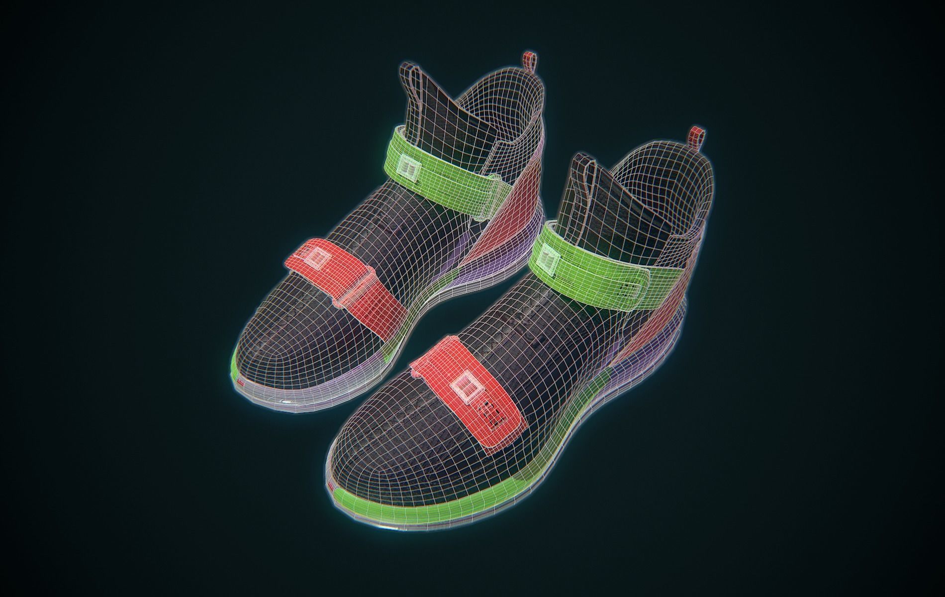 Nike Lebron Soldier XIII Low-poly 3D model_17