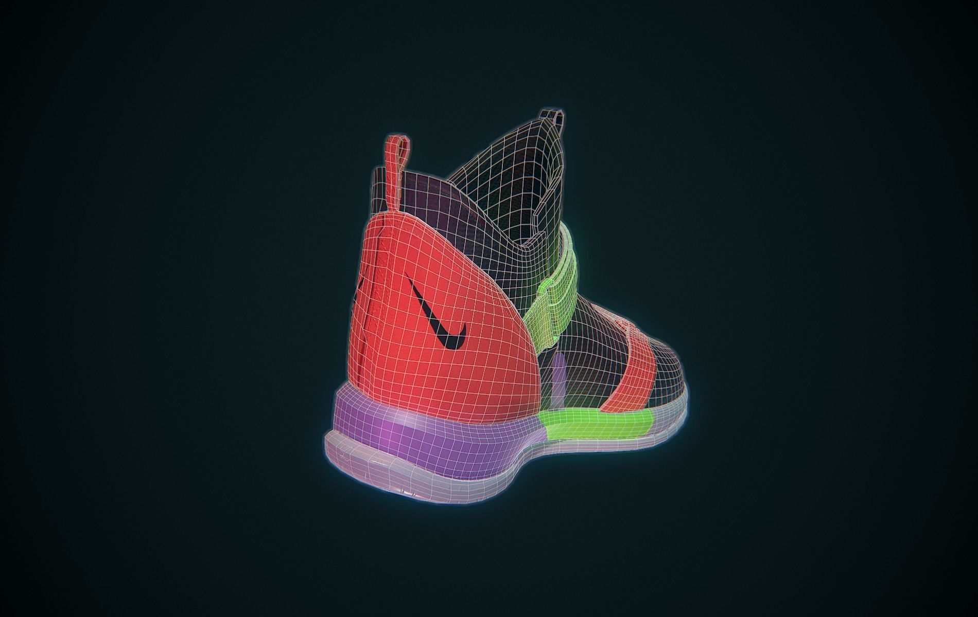 Nike Lebron Soldier XIII Low-poly 3D model_11