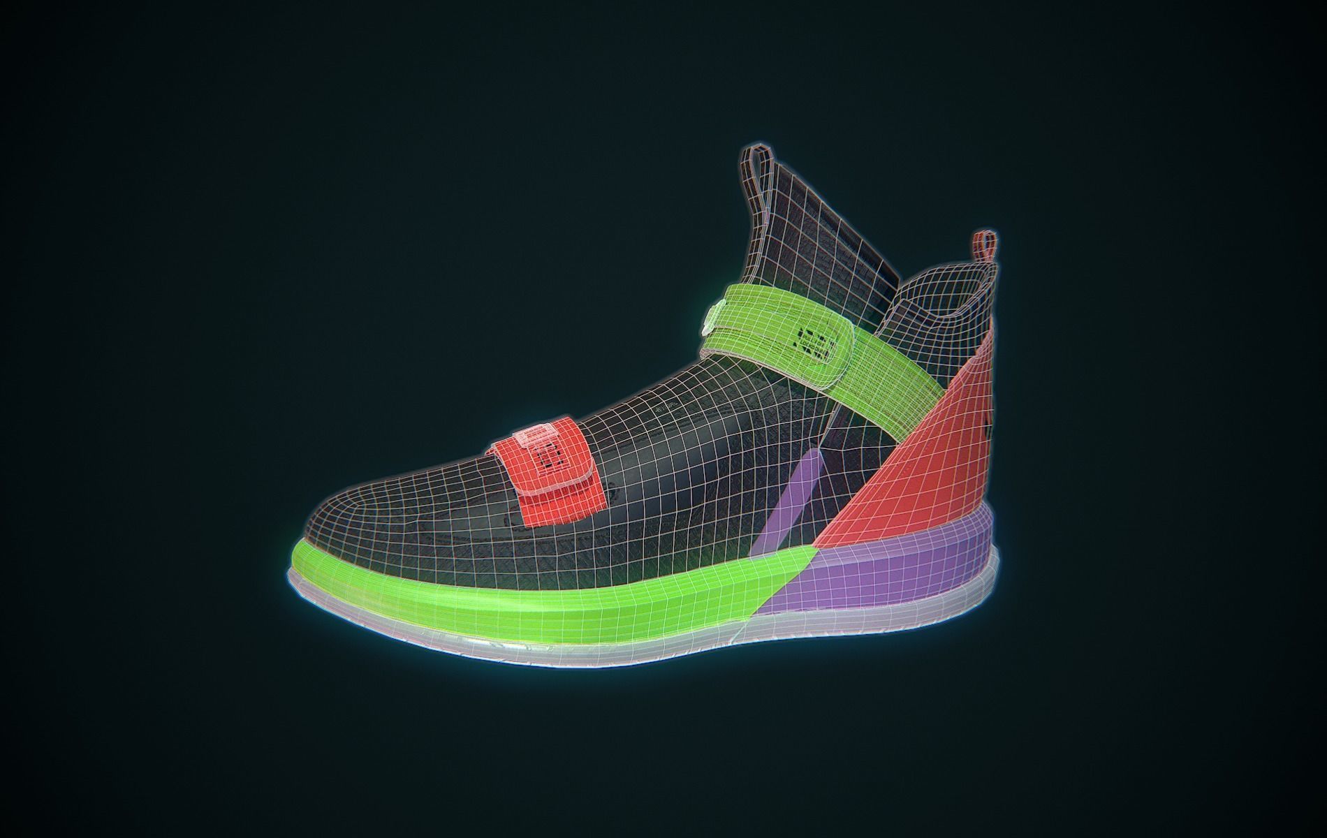 Nike Lebron Soldier XIII Low-poly 3D model_7
