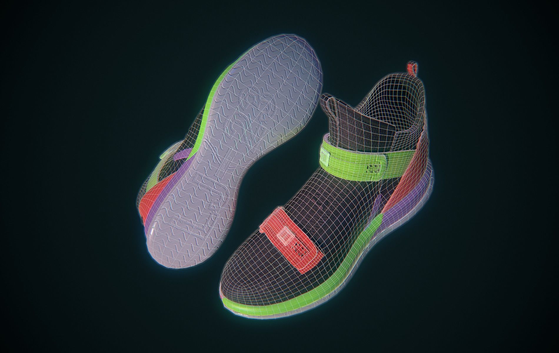 Nike Lebron Soldier XIII Low-poly 3D model_19