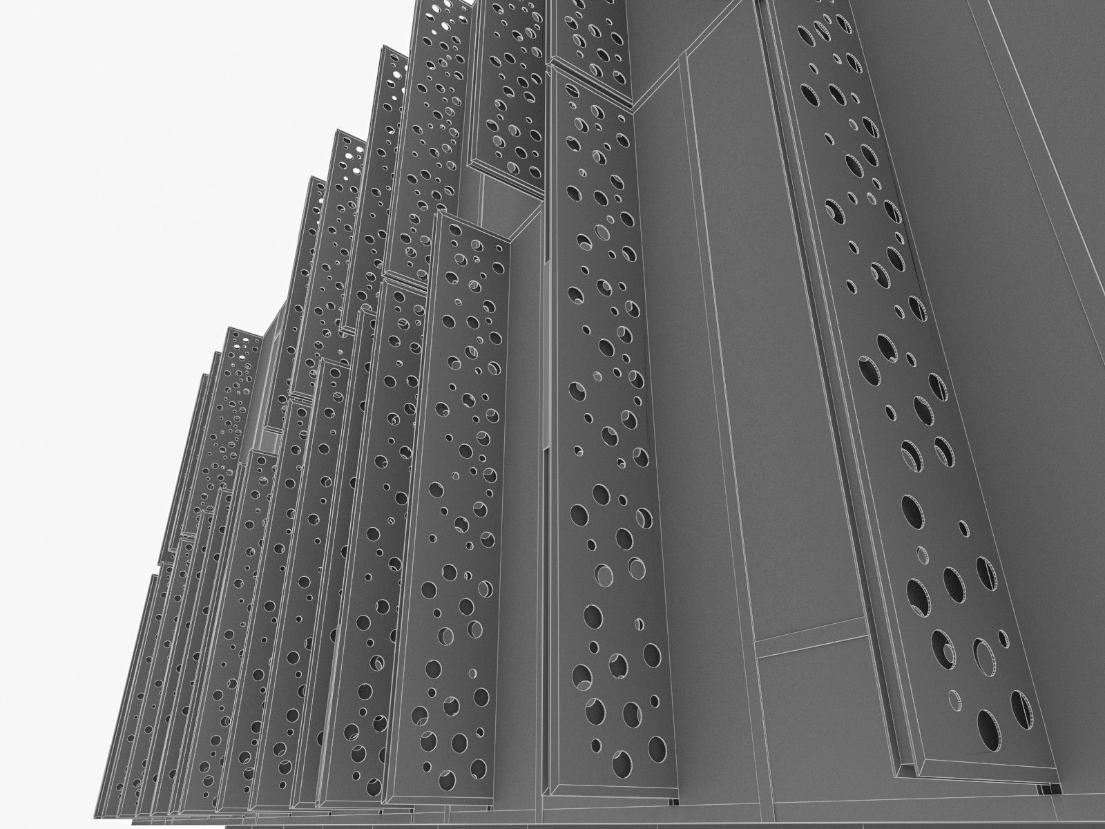 Public Hall Interior 01  Low-poly 3D model_15