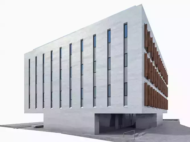 Office Building 05  Low-poly 3D model