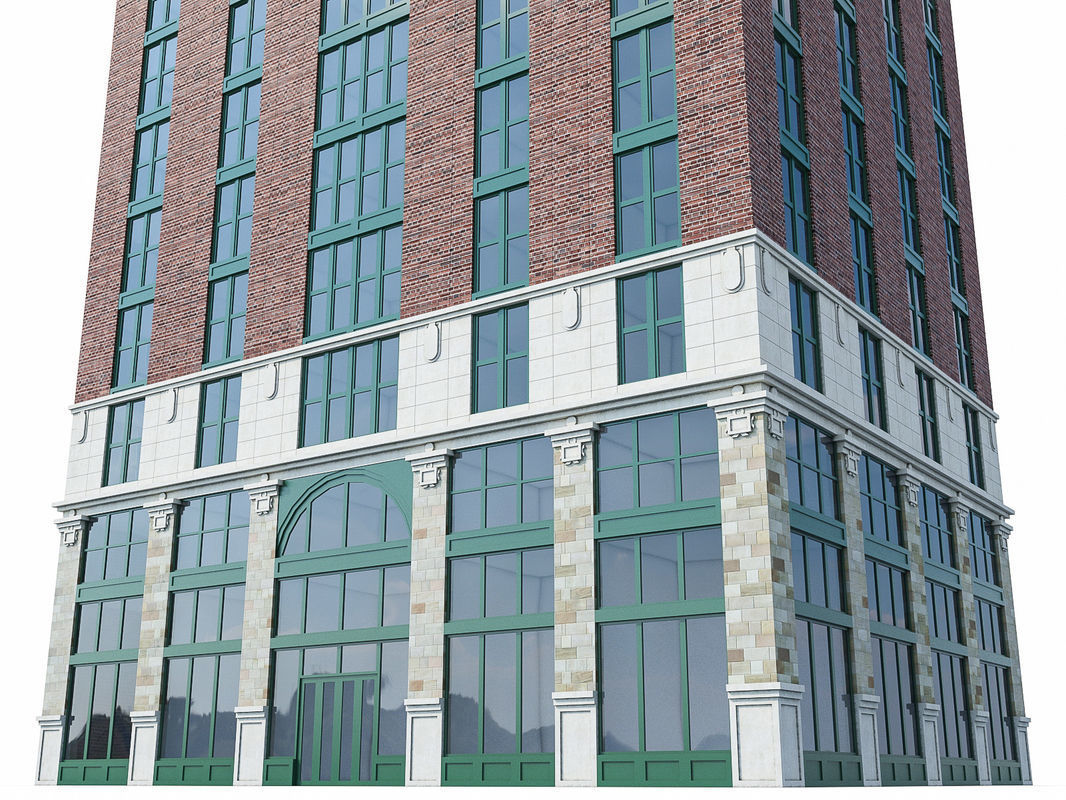 New York Building Low-poly 3D model_14