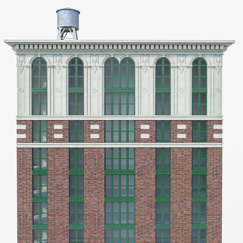 New York Building Low-poly 3D model_10