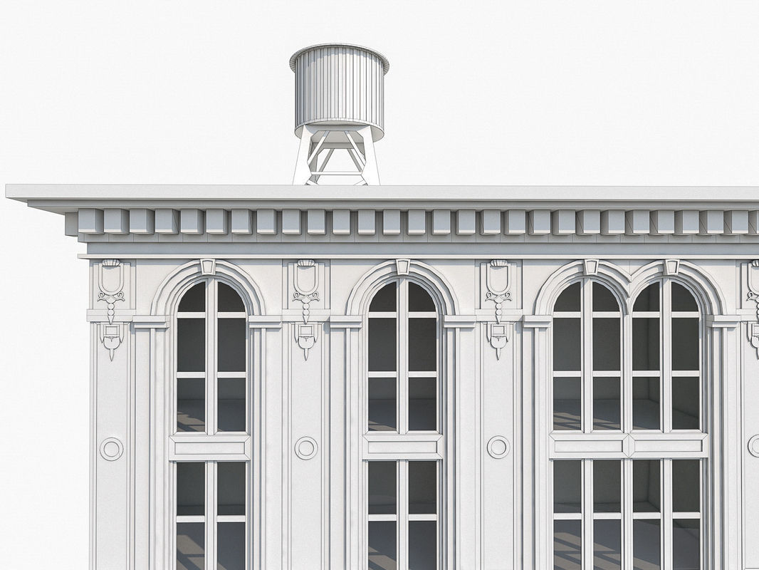 New York Building Low-poly 3D model_5