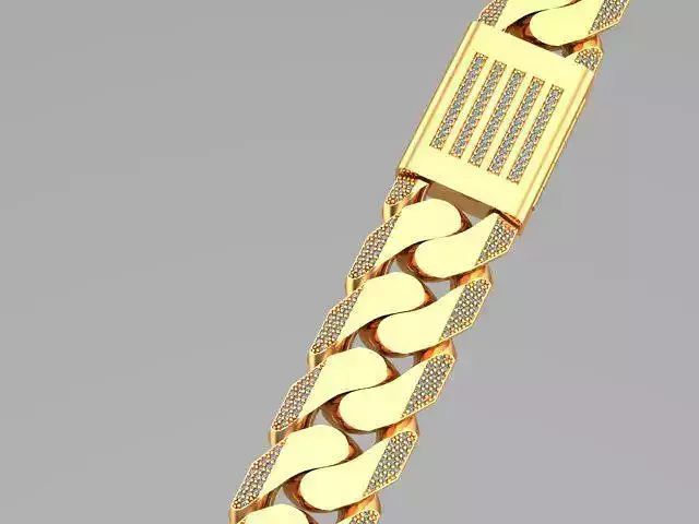 cuban chain or necklace diamond me01 just STL