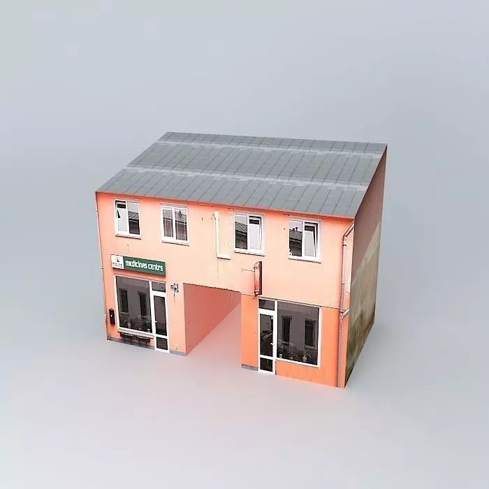 Riga building Free 3D model_0