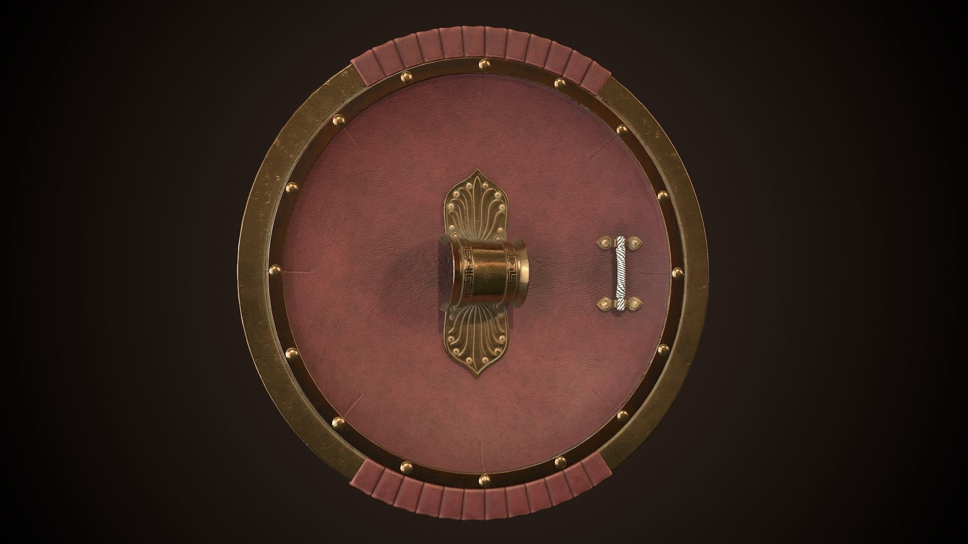 Hoplite Shield Athens Low-poly 3D model_12