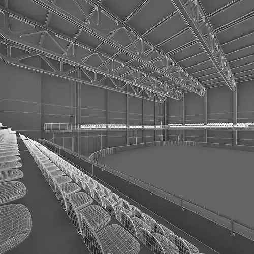 Ice Hockey Arena Interior - tmp Low-poly 3D model