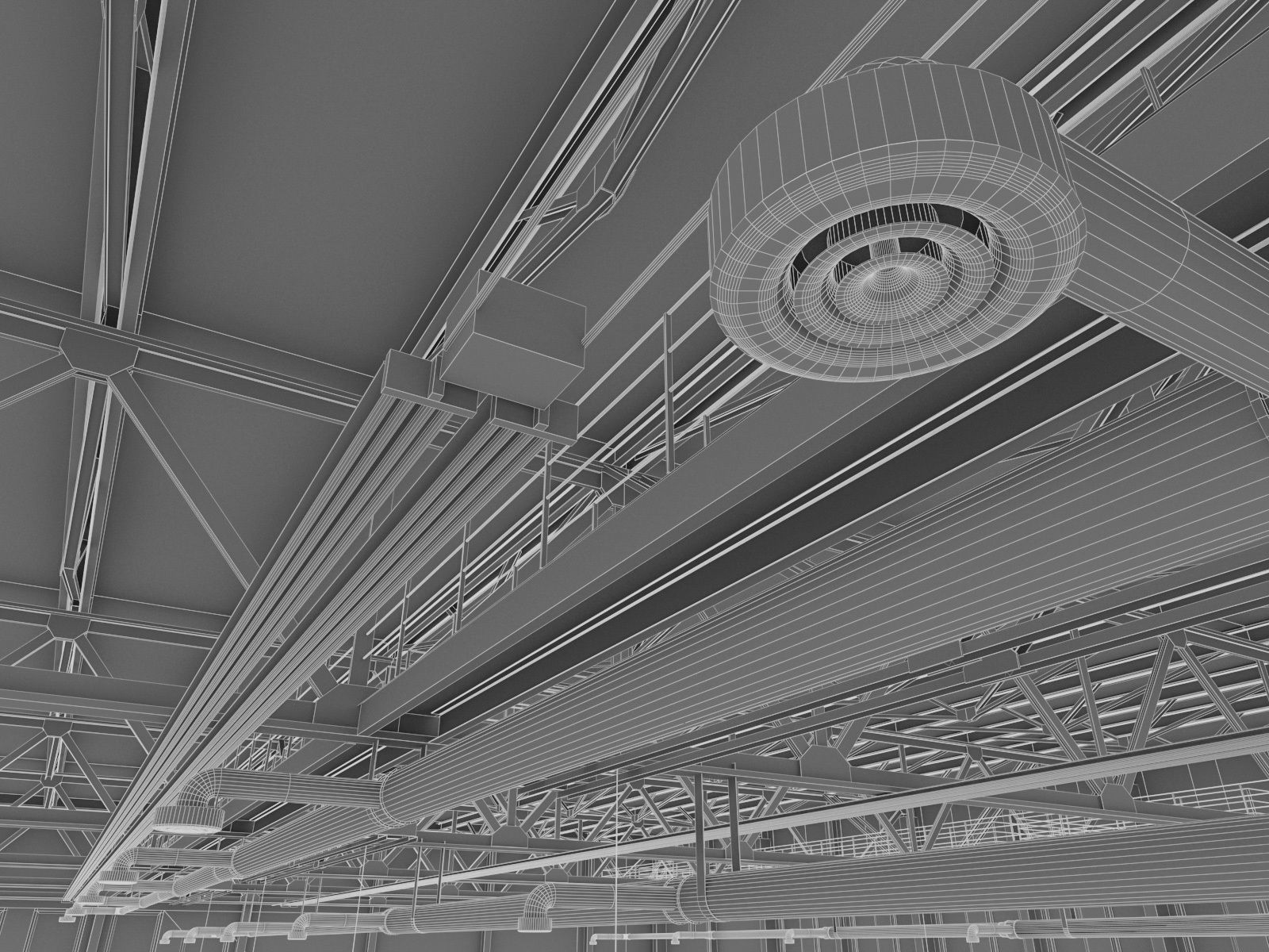 Gym Athletics Indoor Interior  Low-poly 3D model_8