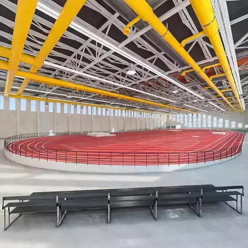 Gym Athletics Indoor Interior  Low-poly 3D model