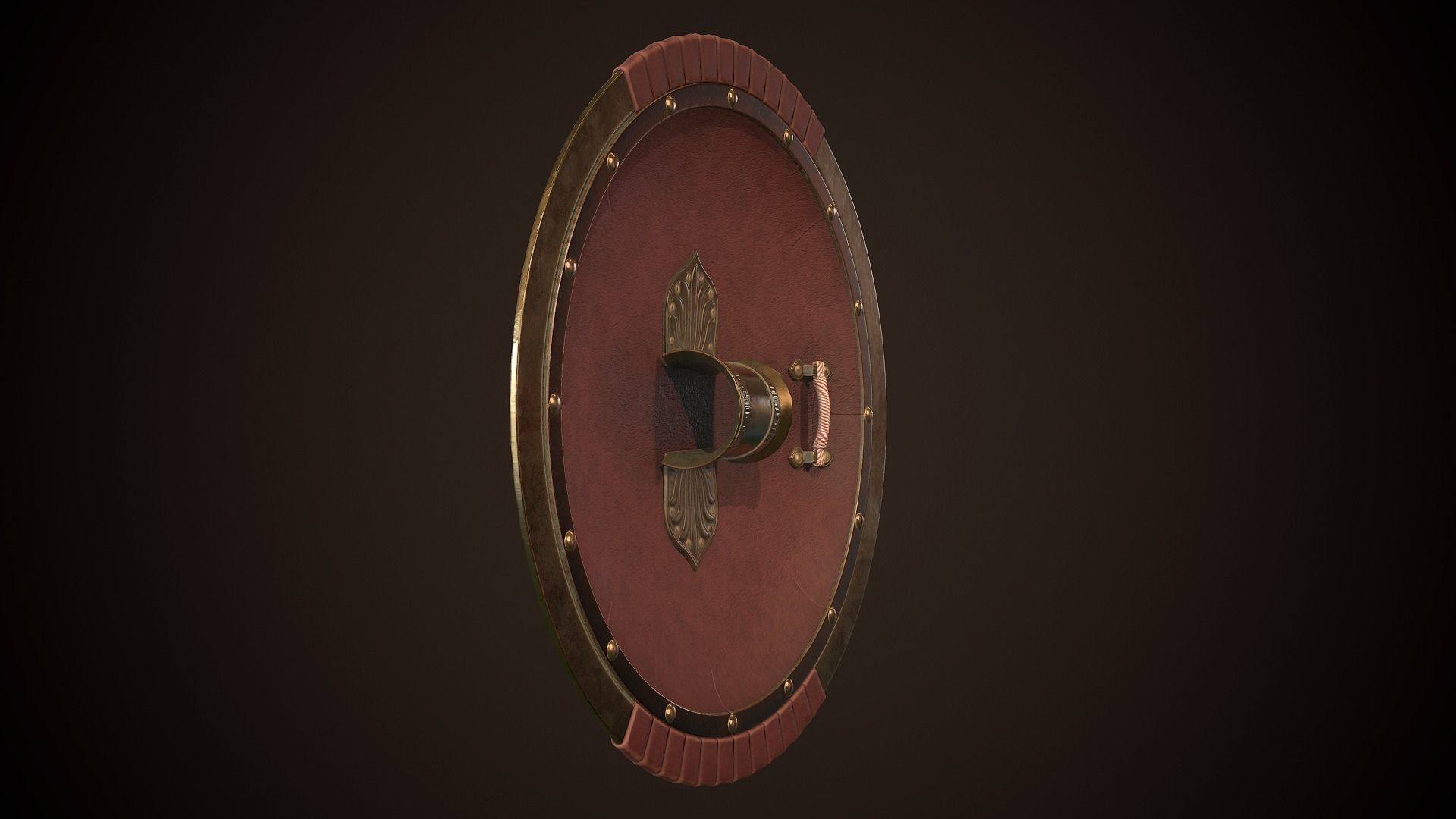 Hoplite Shield Bird Low-poly 3D model_9