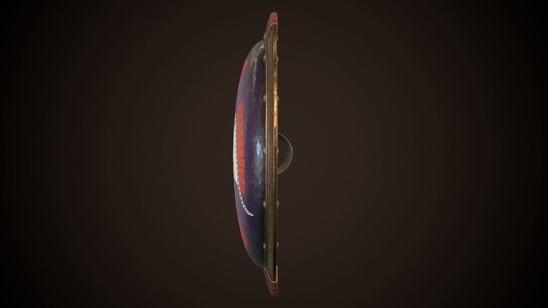 Hoplite Shield Bird Low-poly 3D model_7