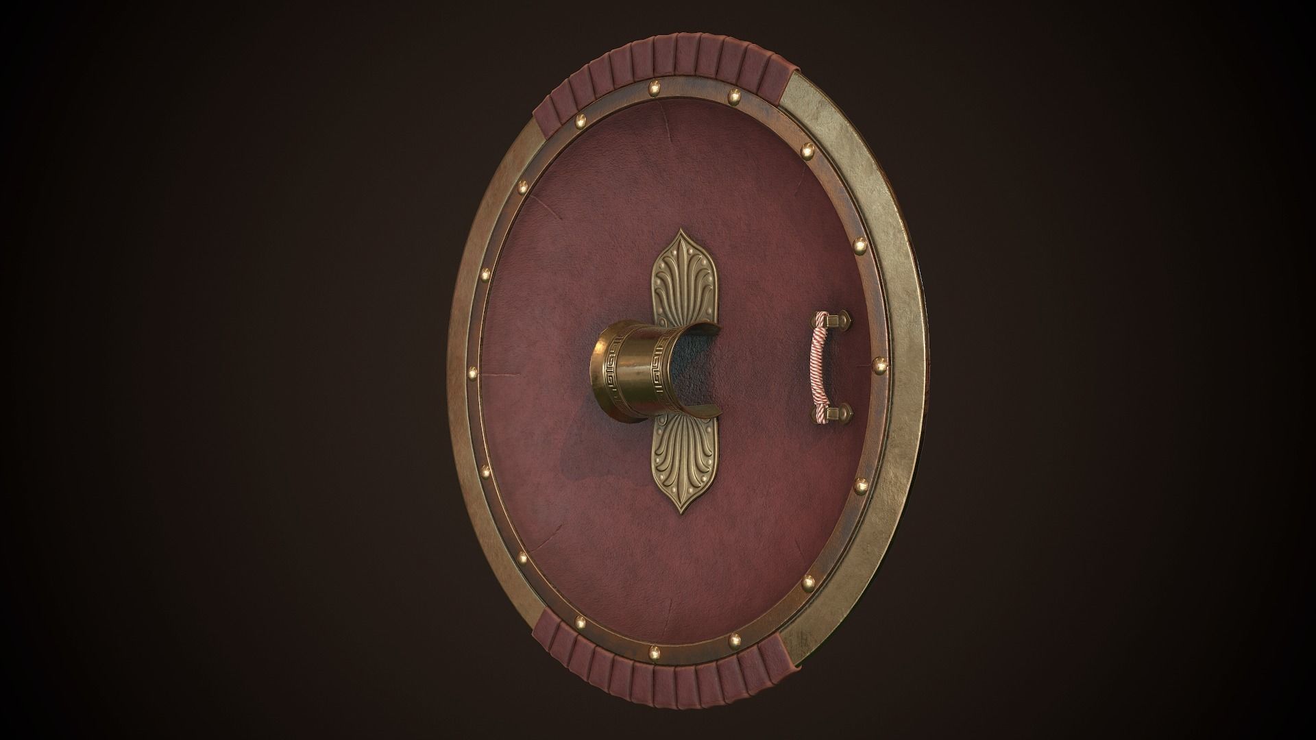 Hoplite Shield Bird Low-poly 3D model_16