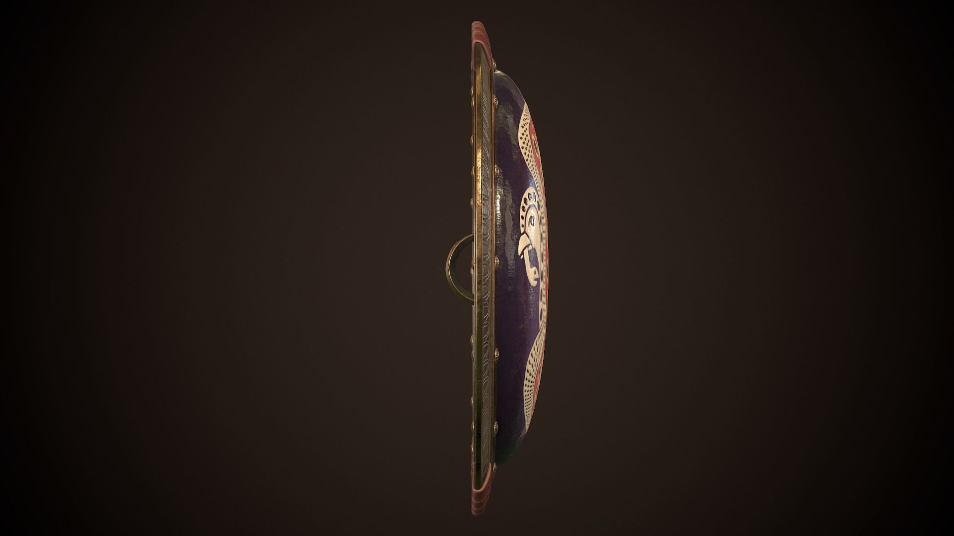 Hoplite Shield Bird Low-poly 3D model_19