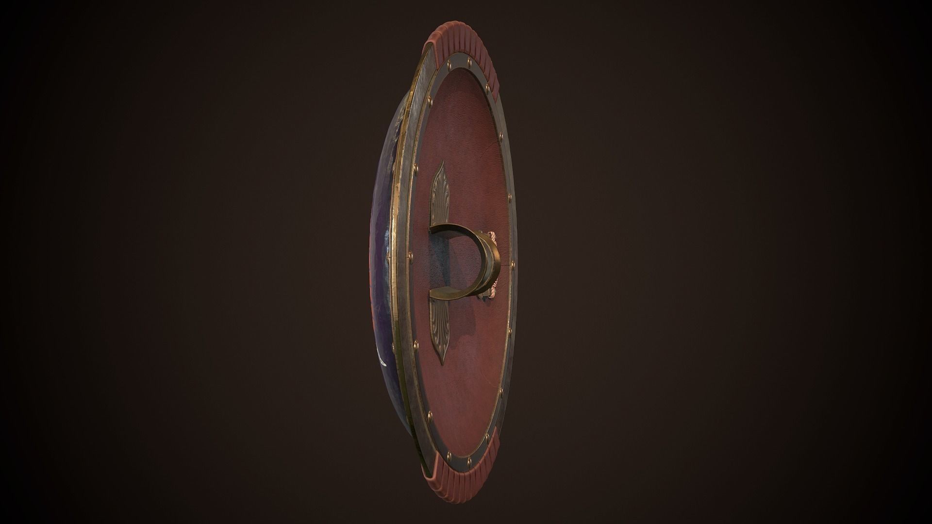 Hoplite Shield Bird Low-poly 3D model_8