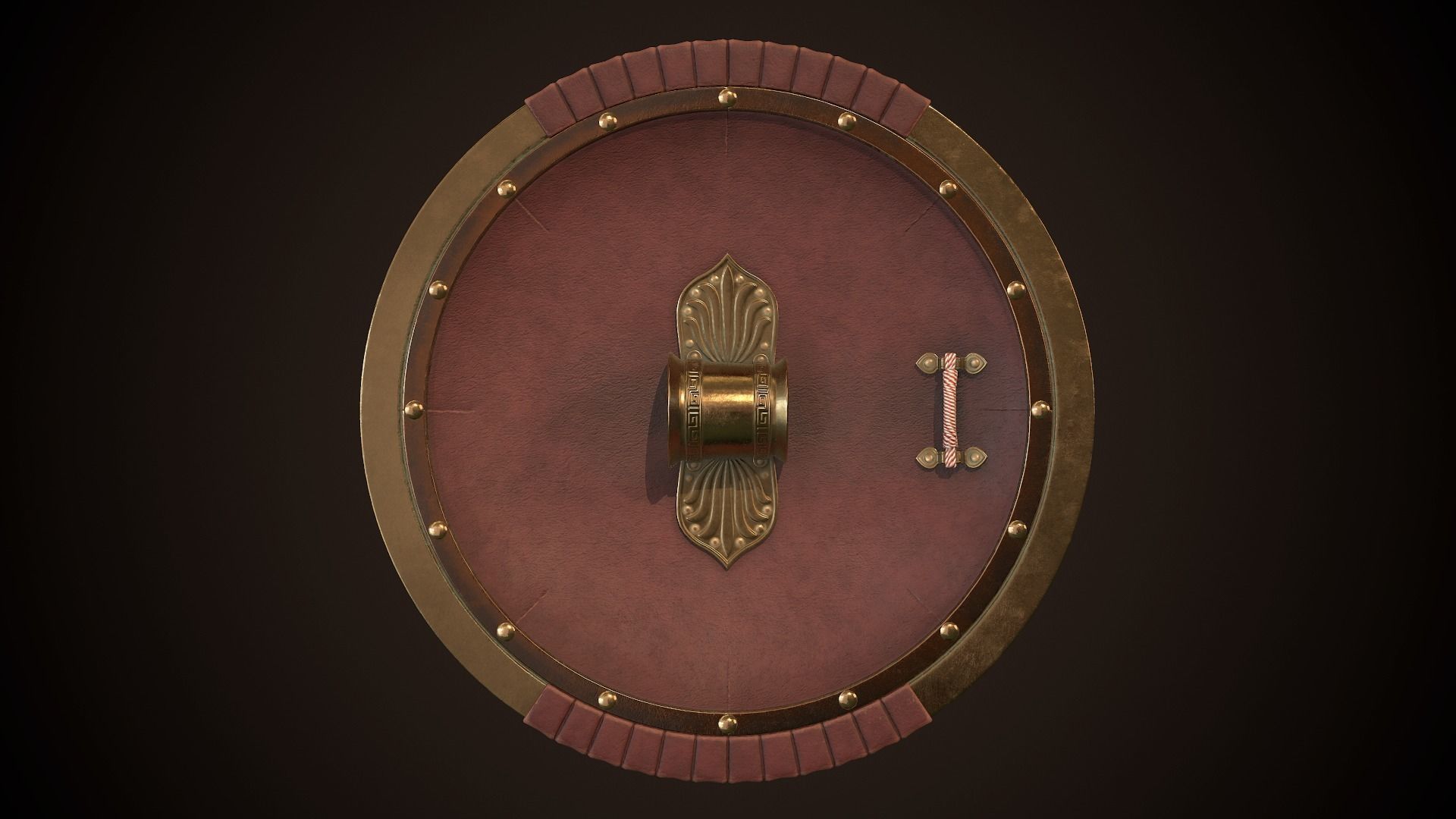 Hoplite Shield Bird Low-poly 3D model_13