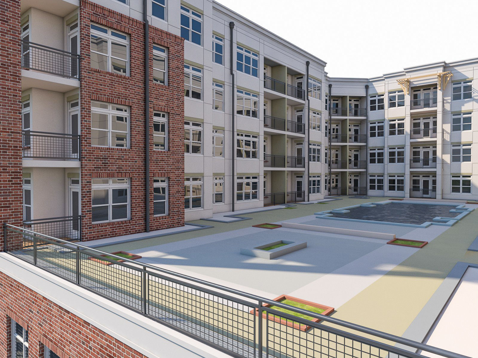 Apartment Complex 04 3D model_12