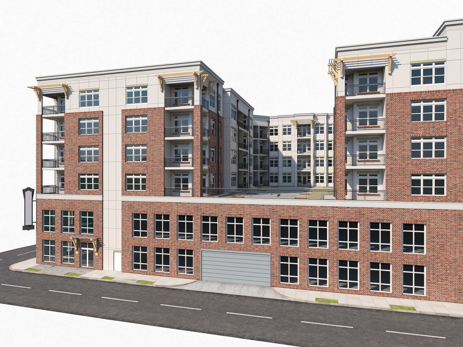 Apartment Complex 04 3D model_15