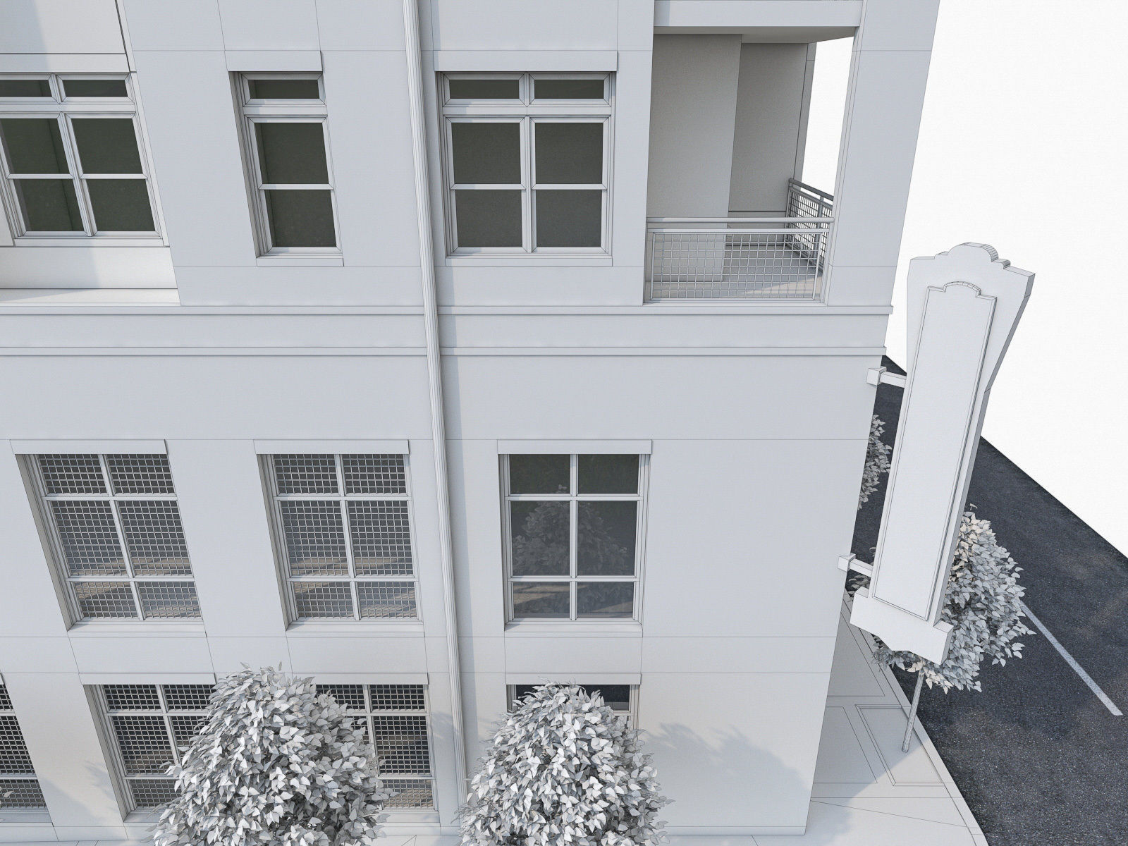 Apartment Complex 04 3D model_8