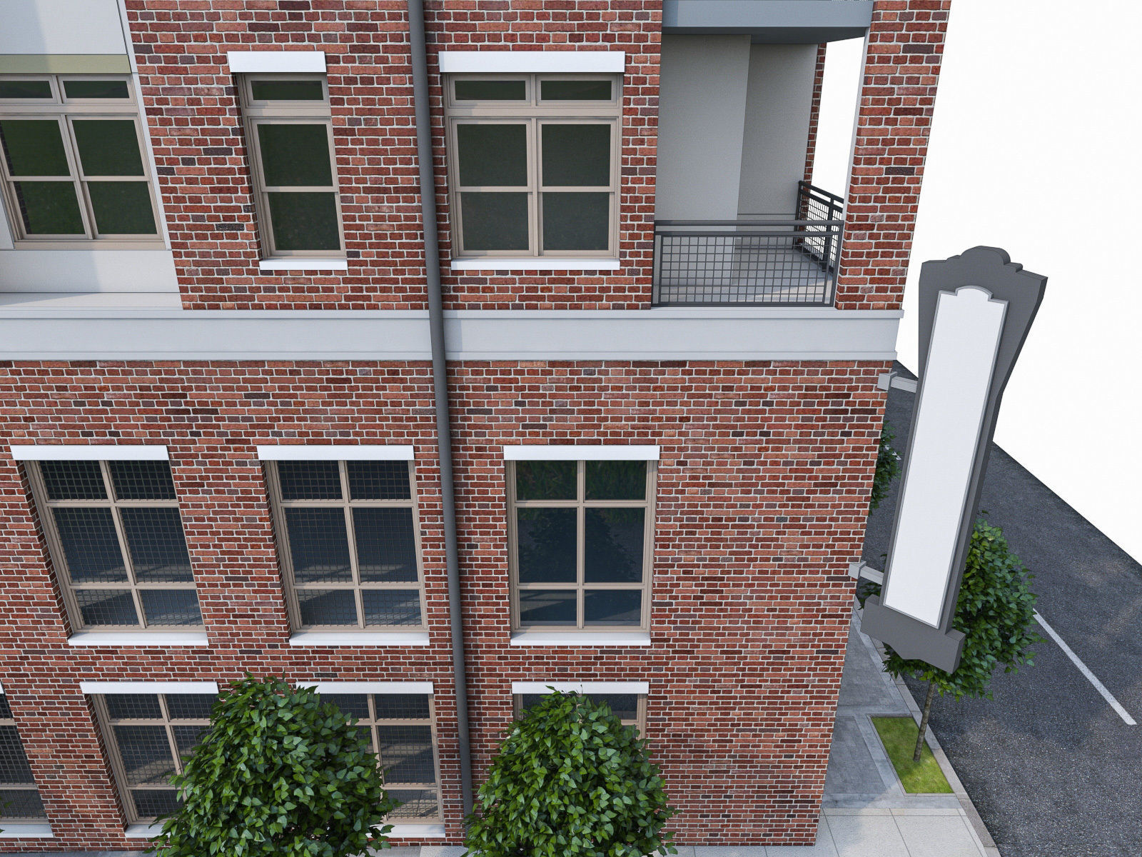 Apartment Complex 04 3D model_9