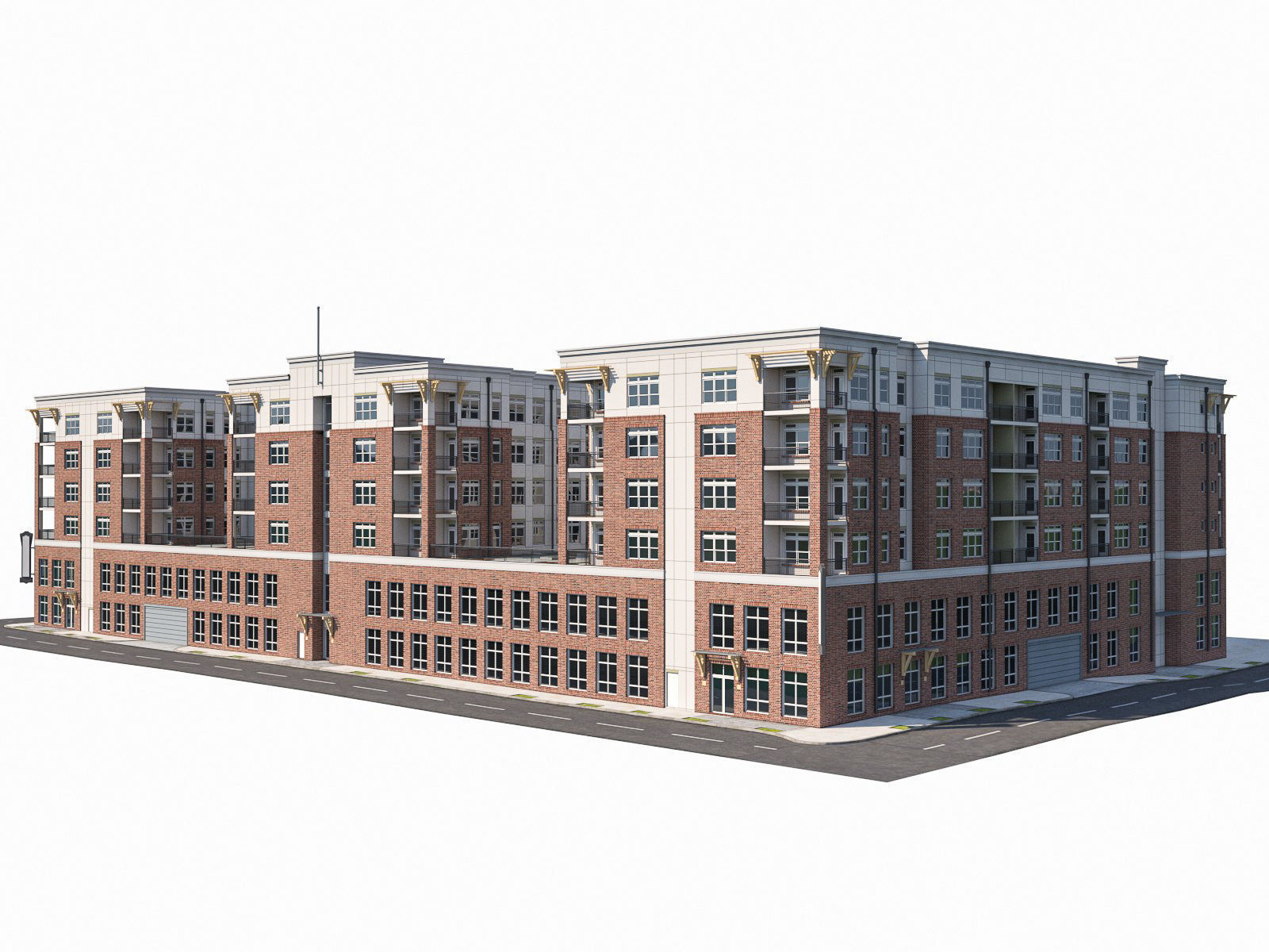 Apartment Complex 04 3D model_17