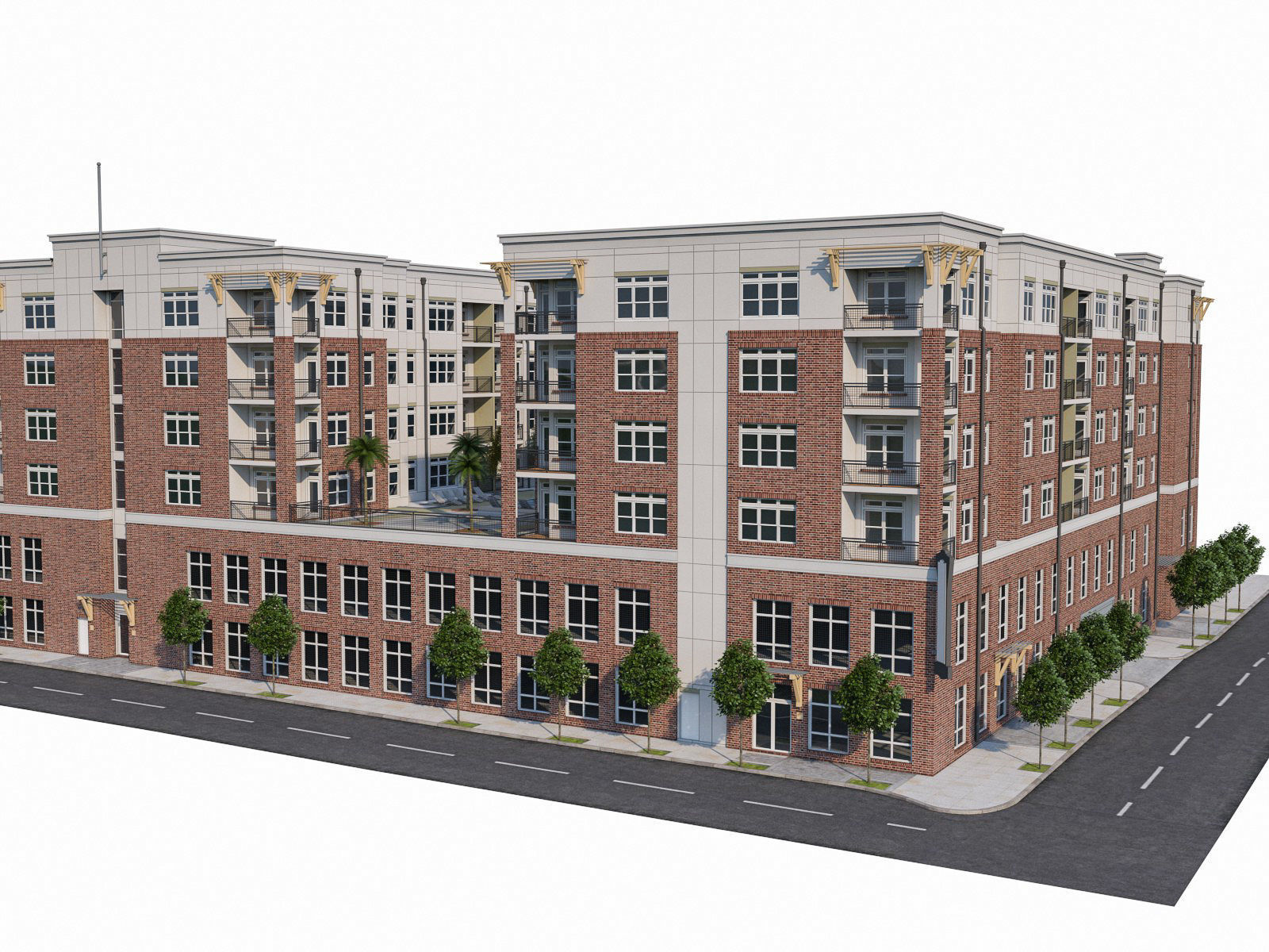 Apartment Complex 04 3D model_27