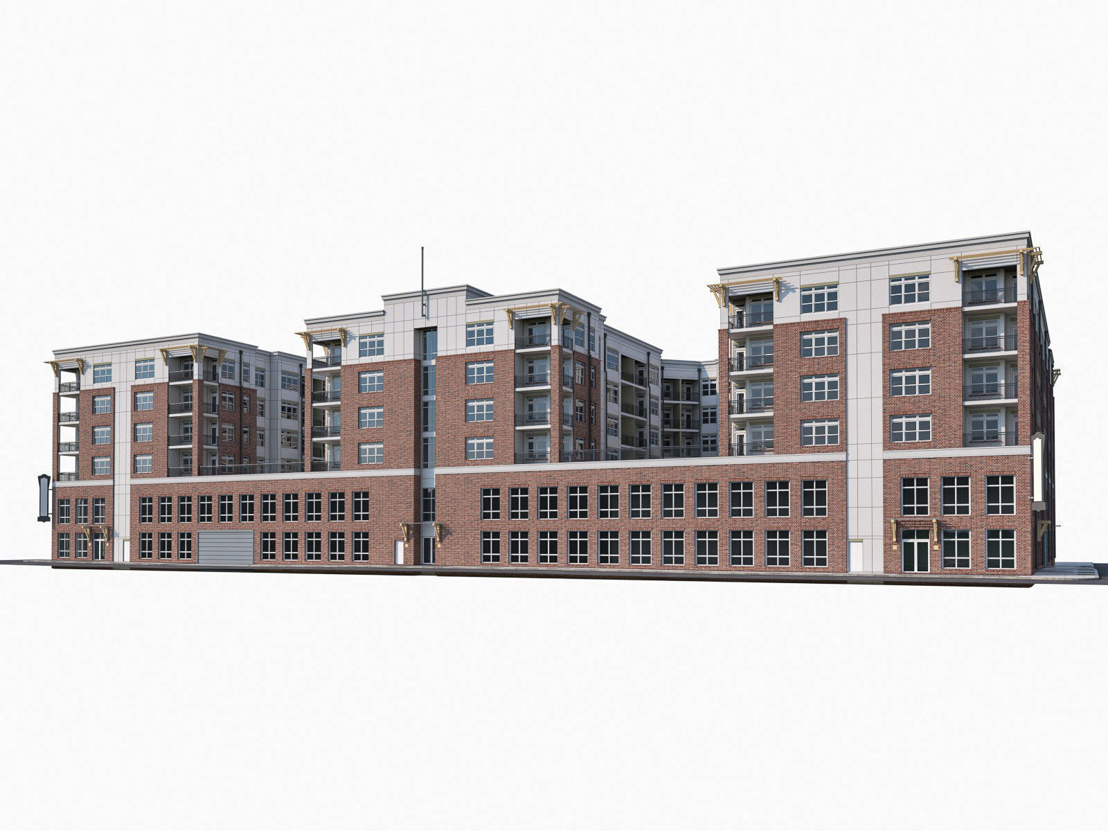 Apartment Complex 04 3D model_23