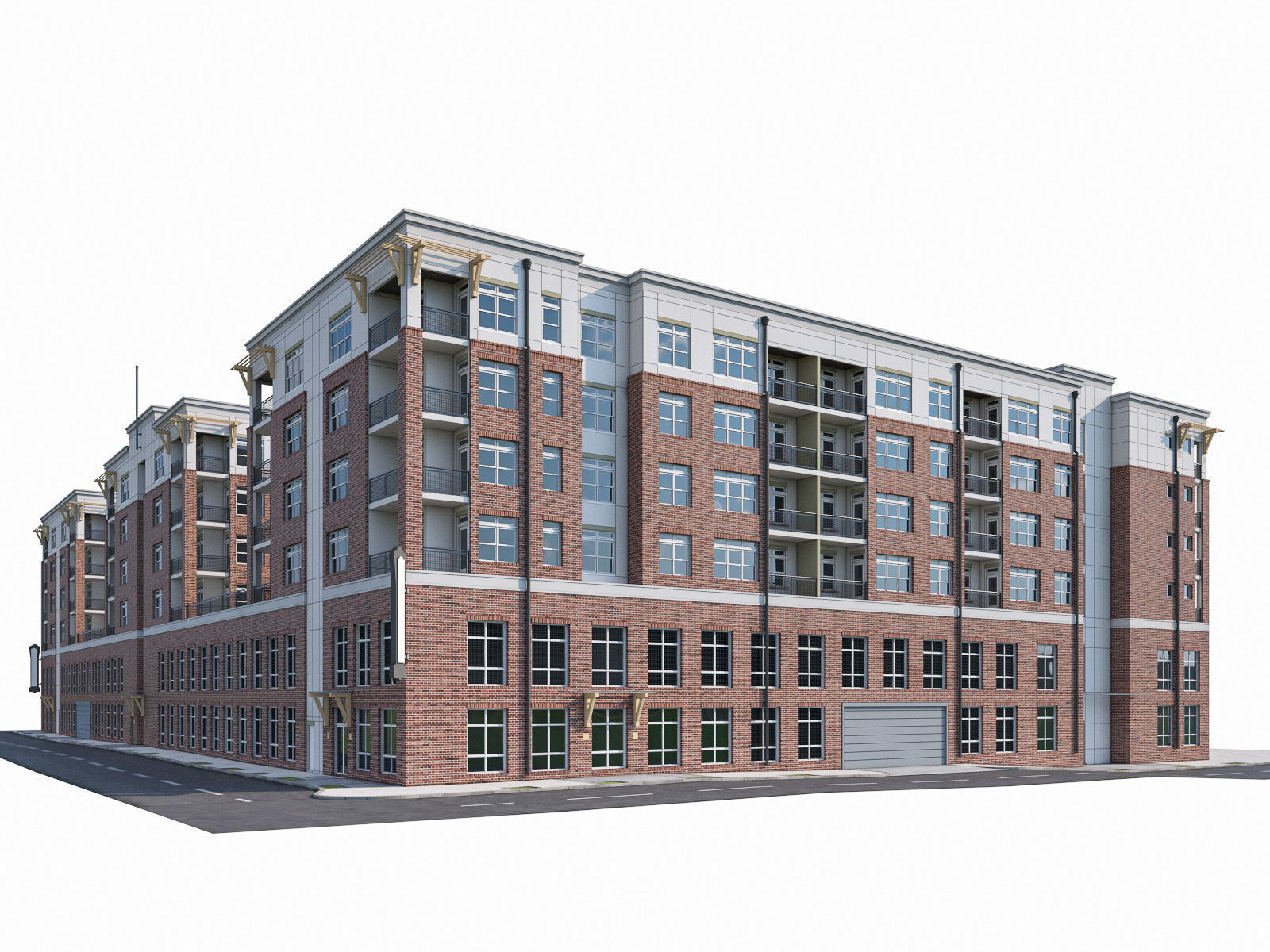 Apartment Complex 04 3D model_25