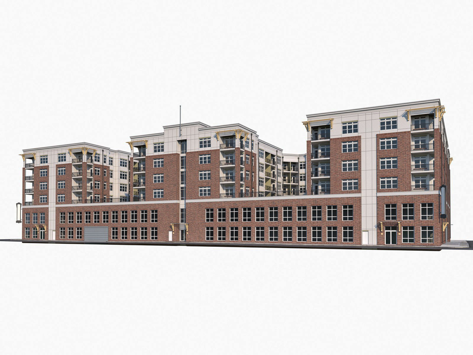 Apartment Complex 04 3D model_22
