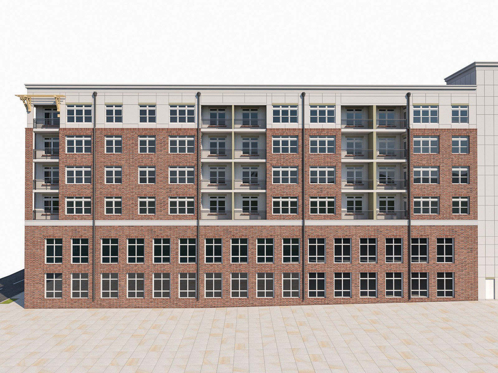Apartment Complex 04 3D model_14