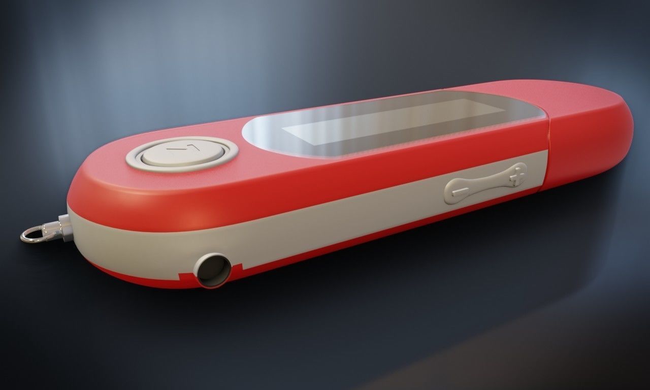 MP3 Player 3D model_2