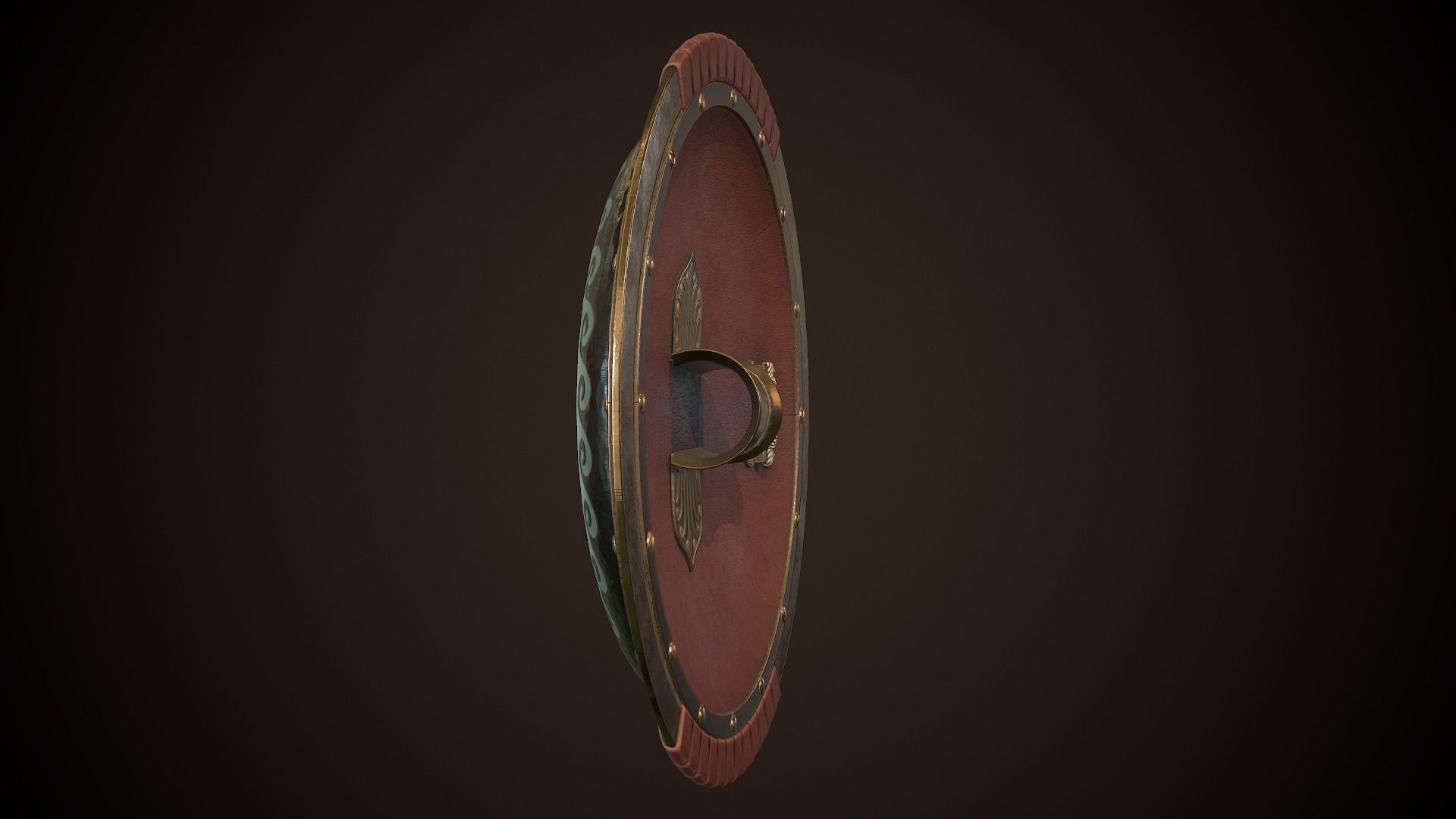 Hoplite Shield Crub Low-poly 3D model_8