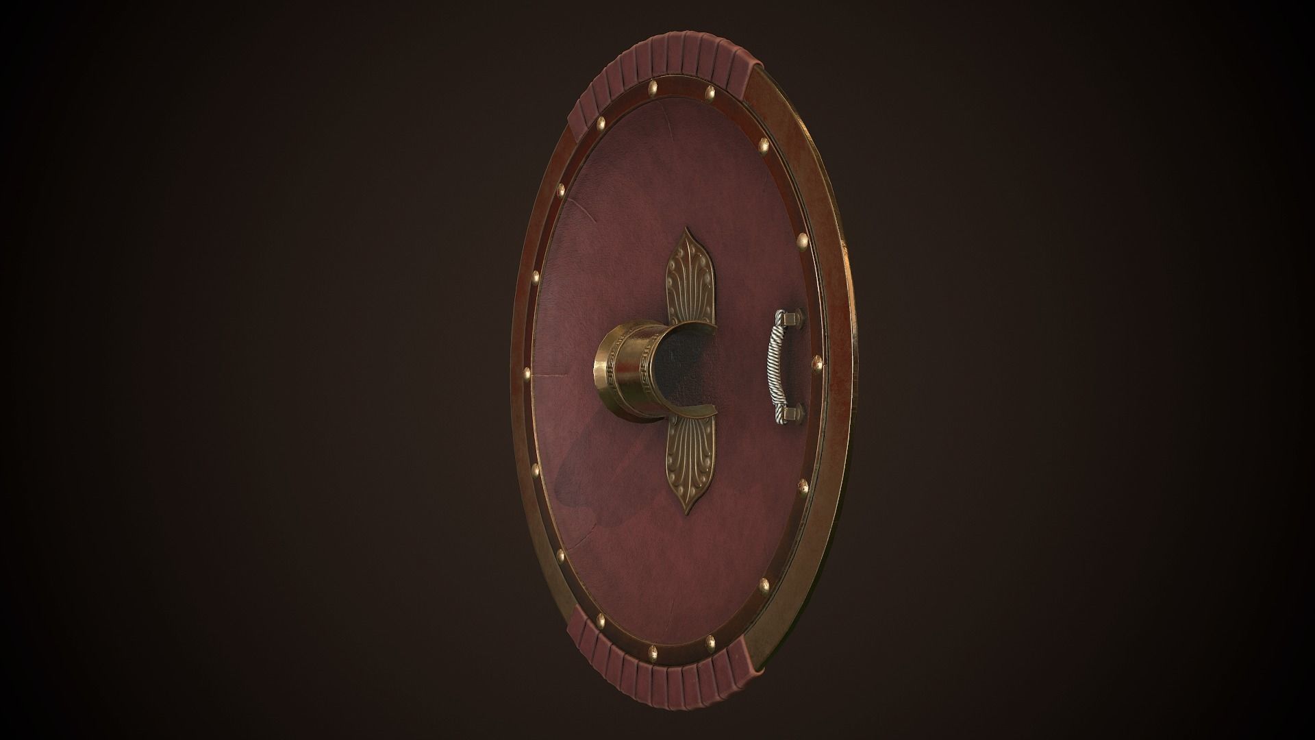 Hoplite Shield Crub Low-poly 3D model_17