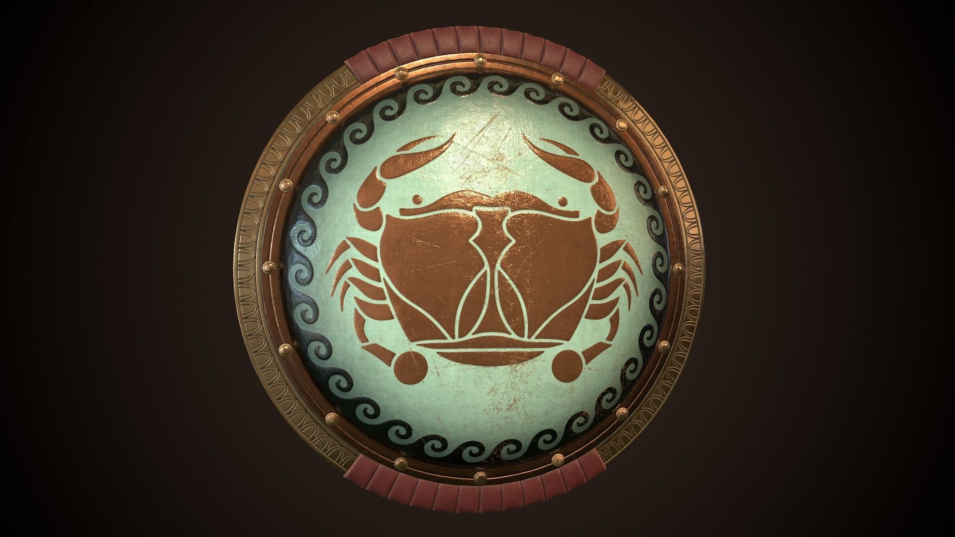 Hoplite Shield Crub Low-poly 3D model_24