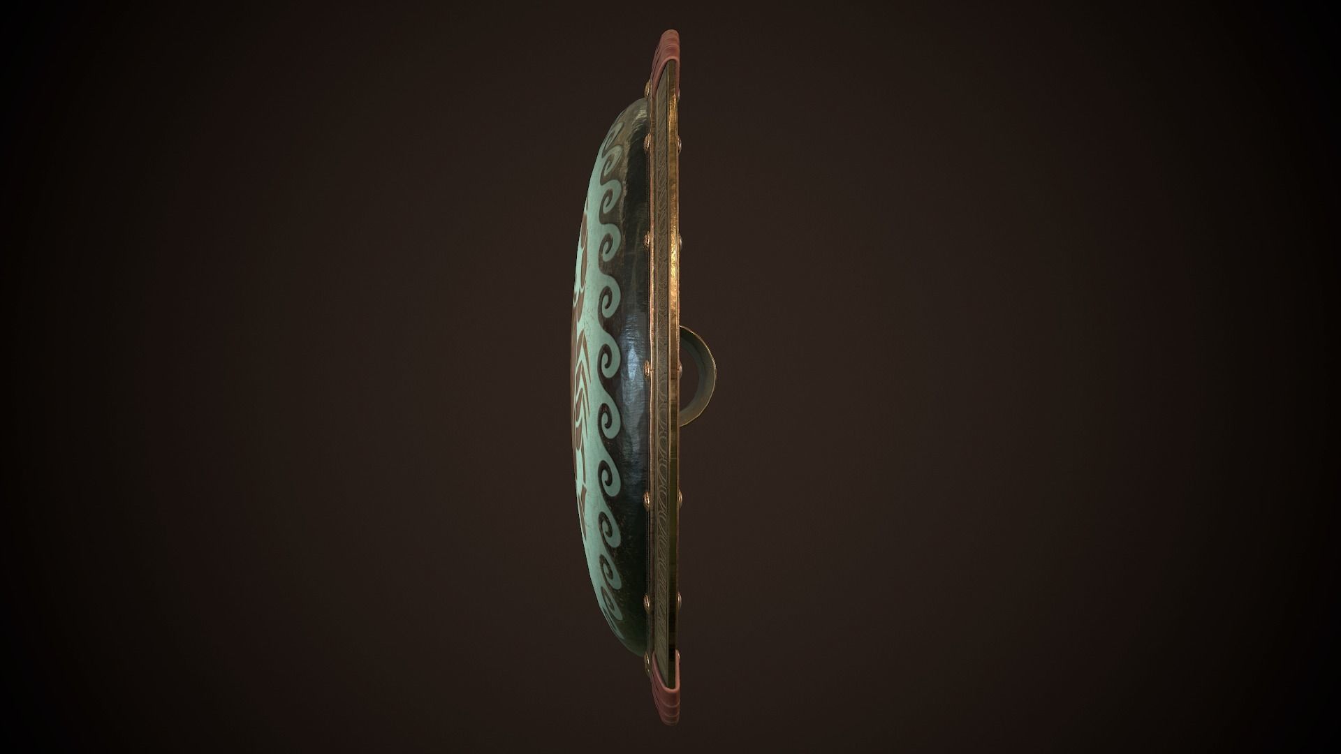 Hoplite Shield Crub Low-poly 3D model_7