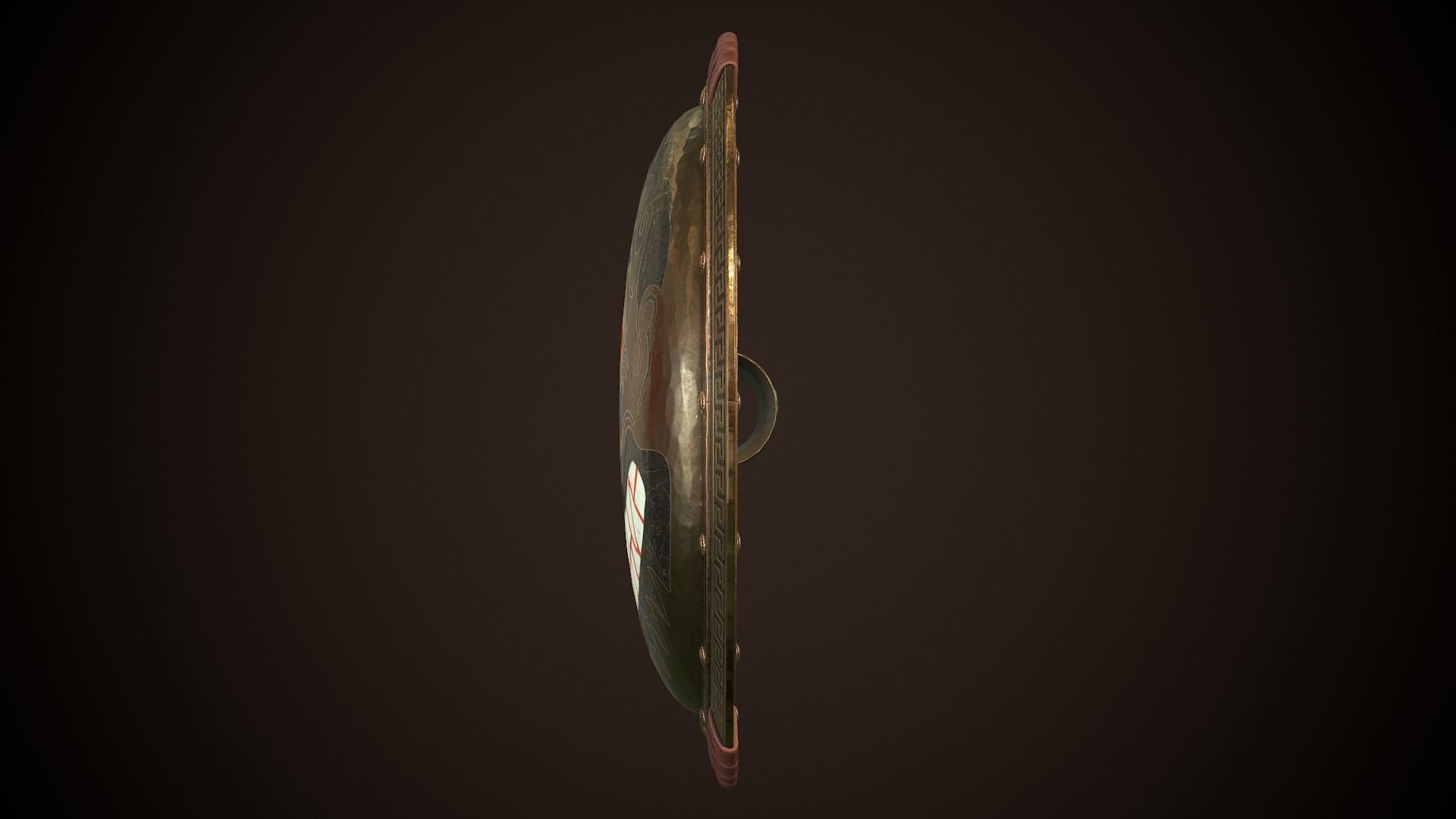 Hoplite Shield Face Low-poly 3D model_7