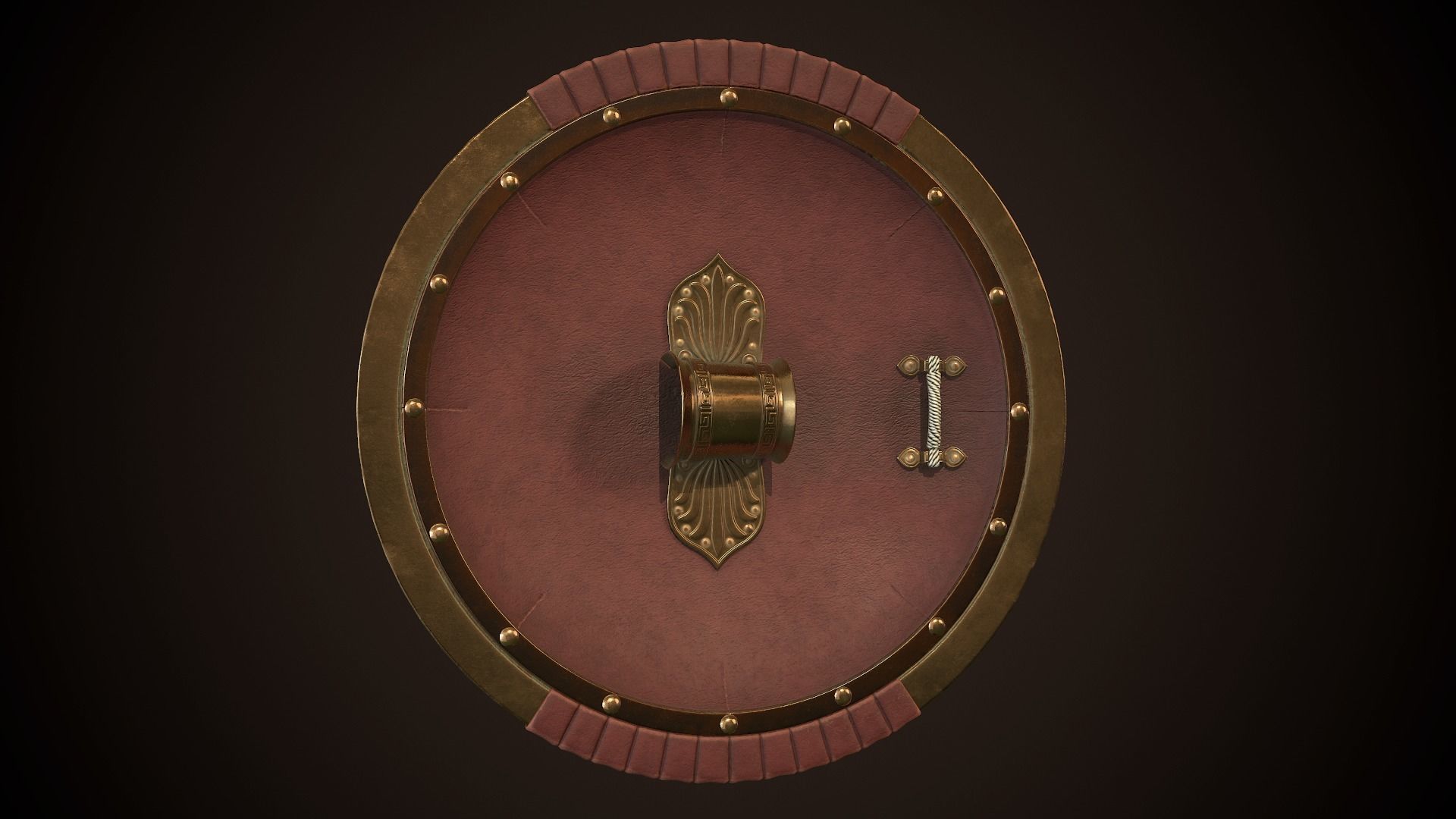 Hoplite Shield Face Low-poly 3D model_12