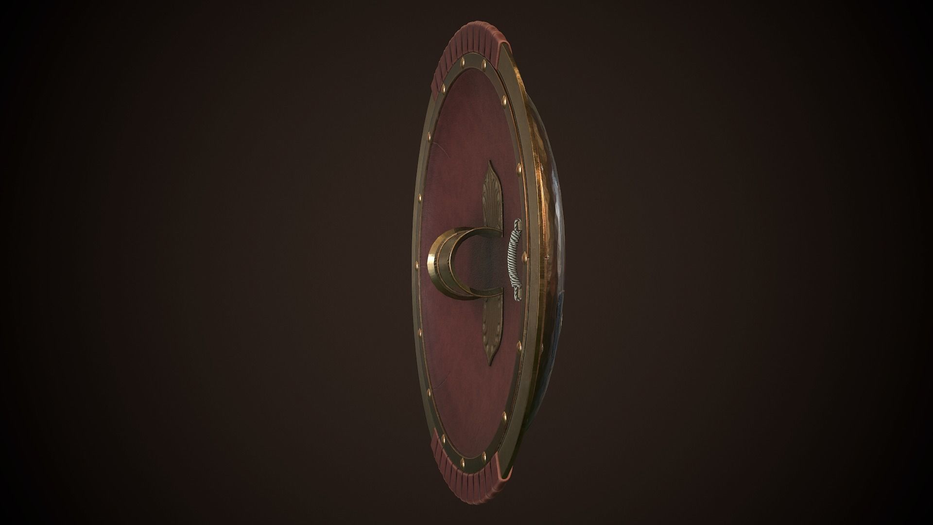 Hoplite Shield Face Low-poly 3D model_18