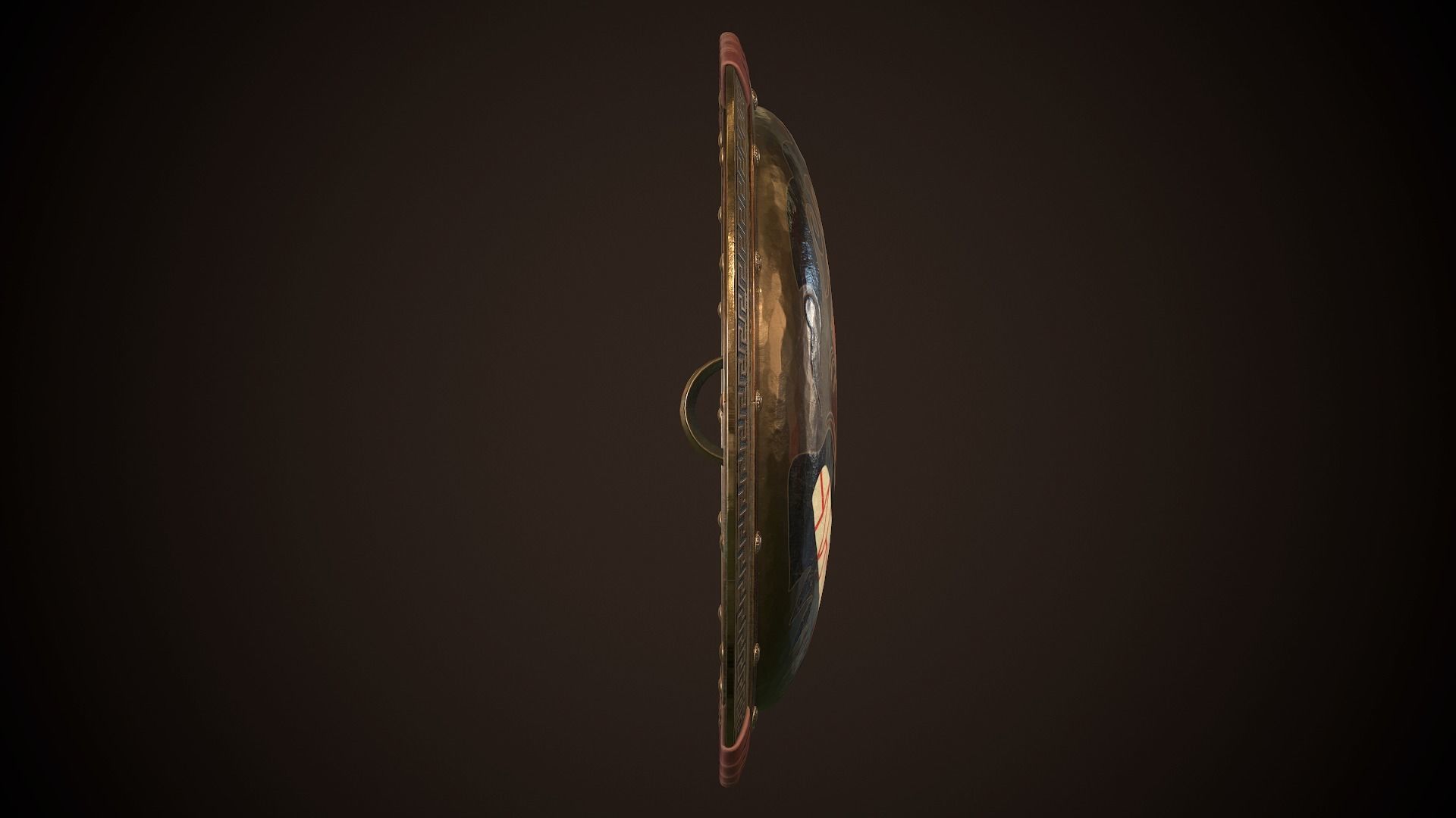 Hoplite Shield Face Low-poly 3D model_19
