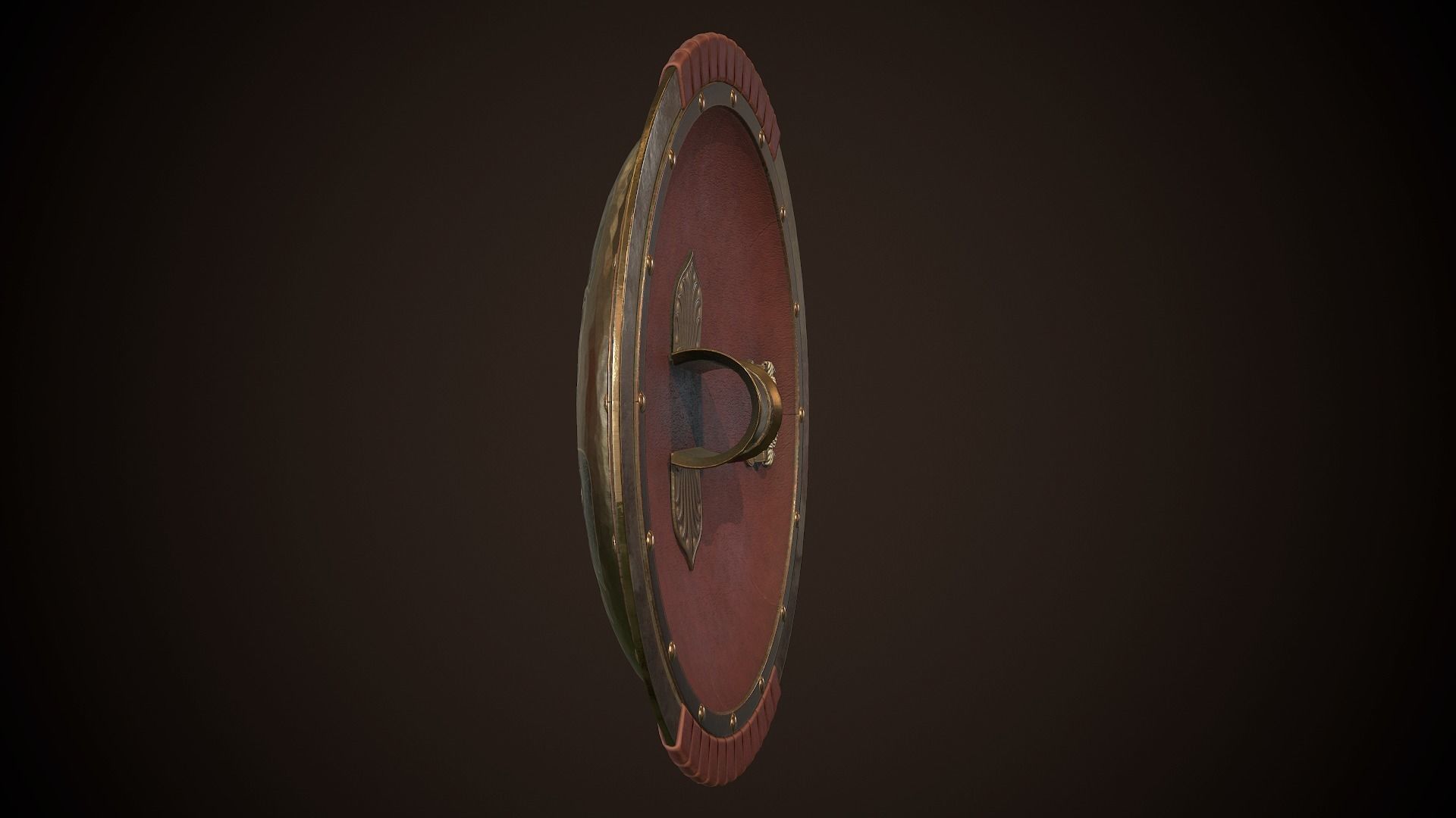 Hoplite Shield Face Low-poly 3D model_8