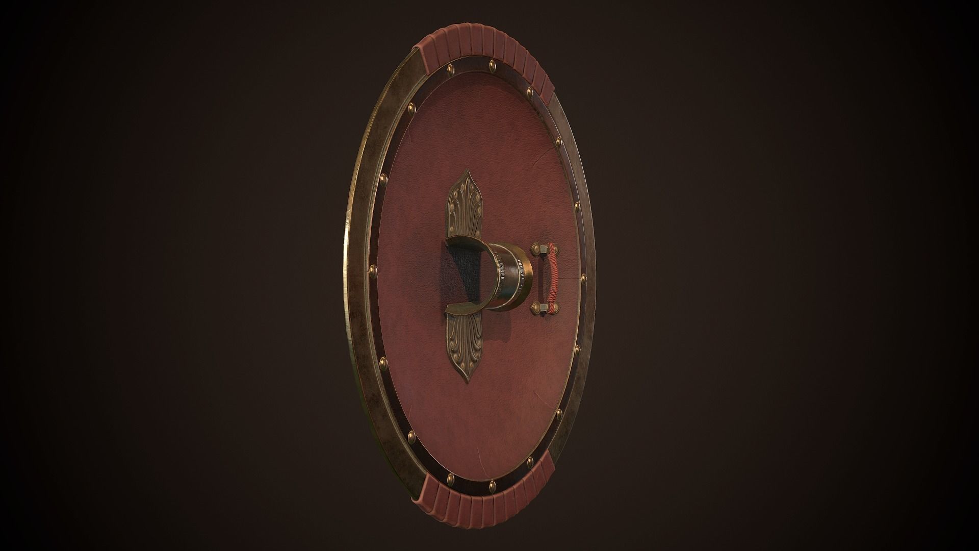 Hoplite Shield Gorgon Low-poly 3D model_9