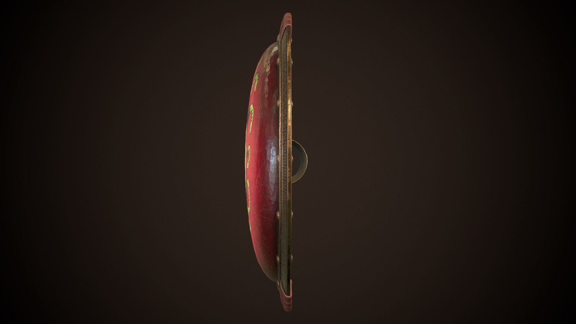 Hoplite Shield Gorgon Low-poly 3D model_7