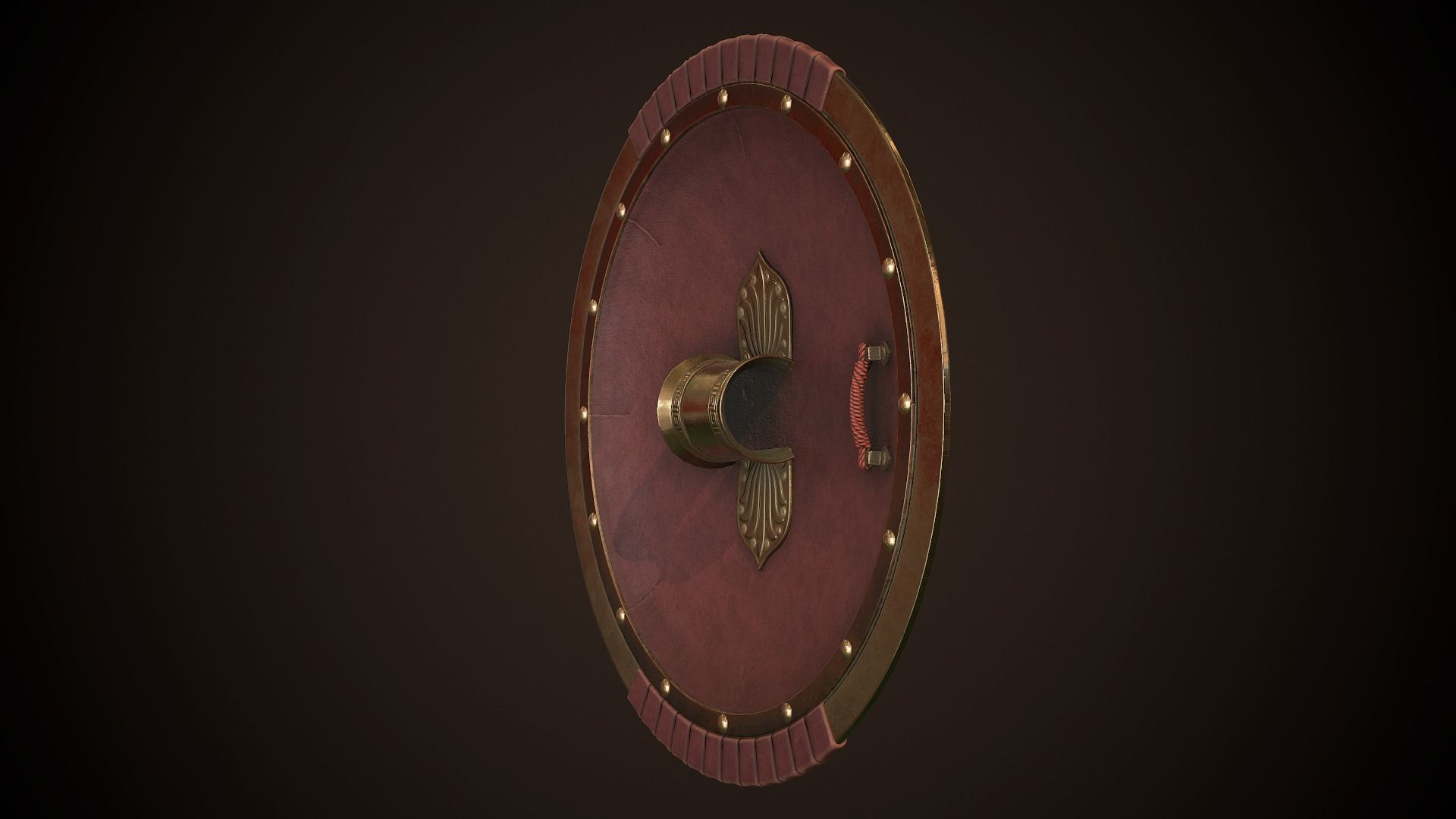 Hoplite Shield Gorgon Low-poly 3D model_17
