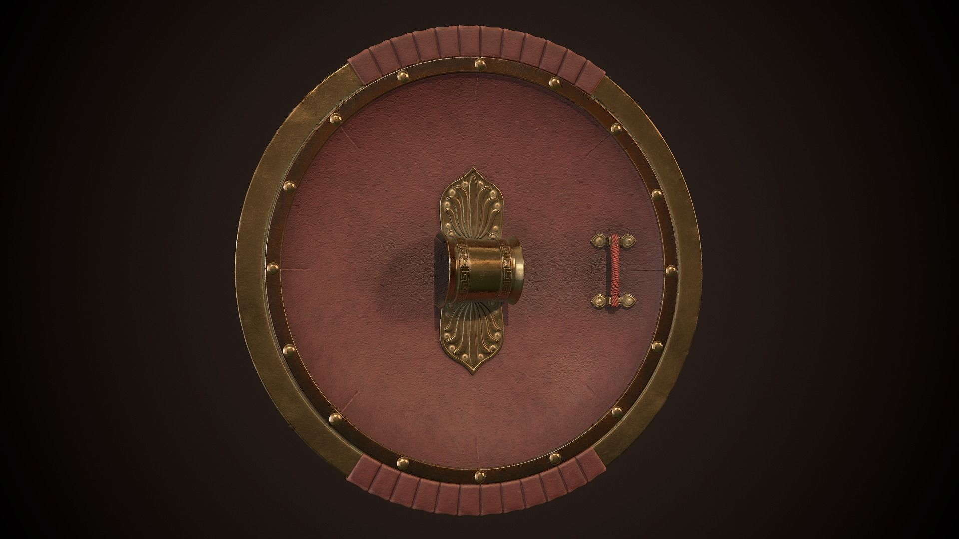 Hoplite Shield Gorgon Low-poly 3D model_12