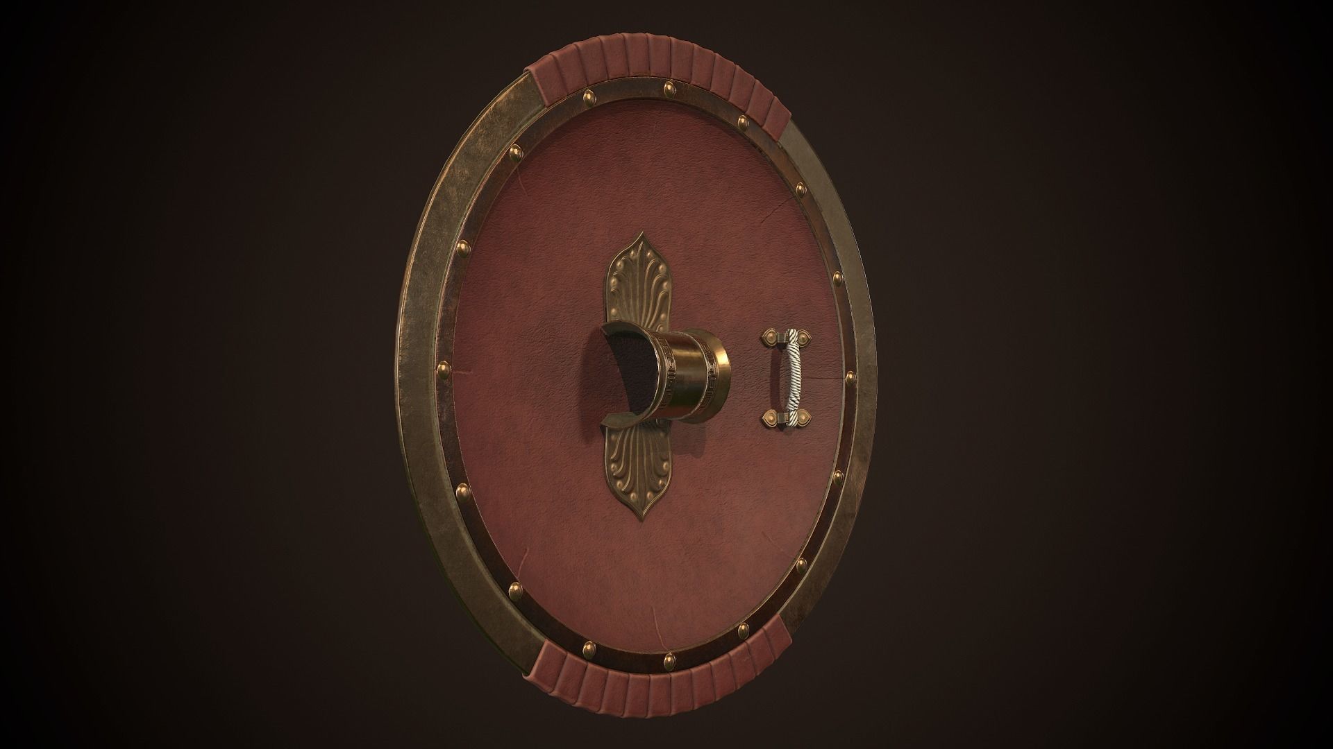 Hoplite Shield Gorgon 2 Low-poly 3D model_10