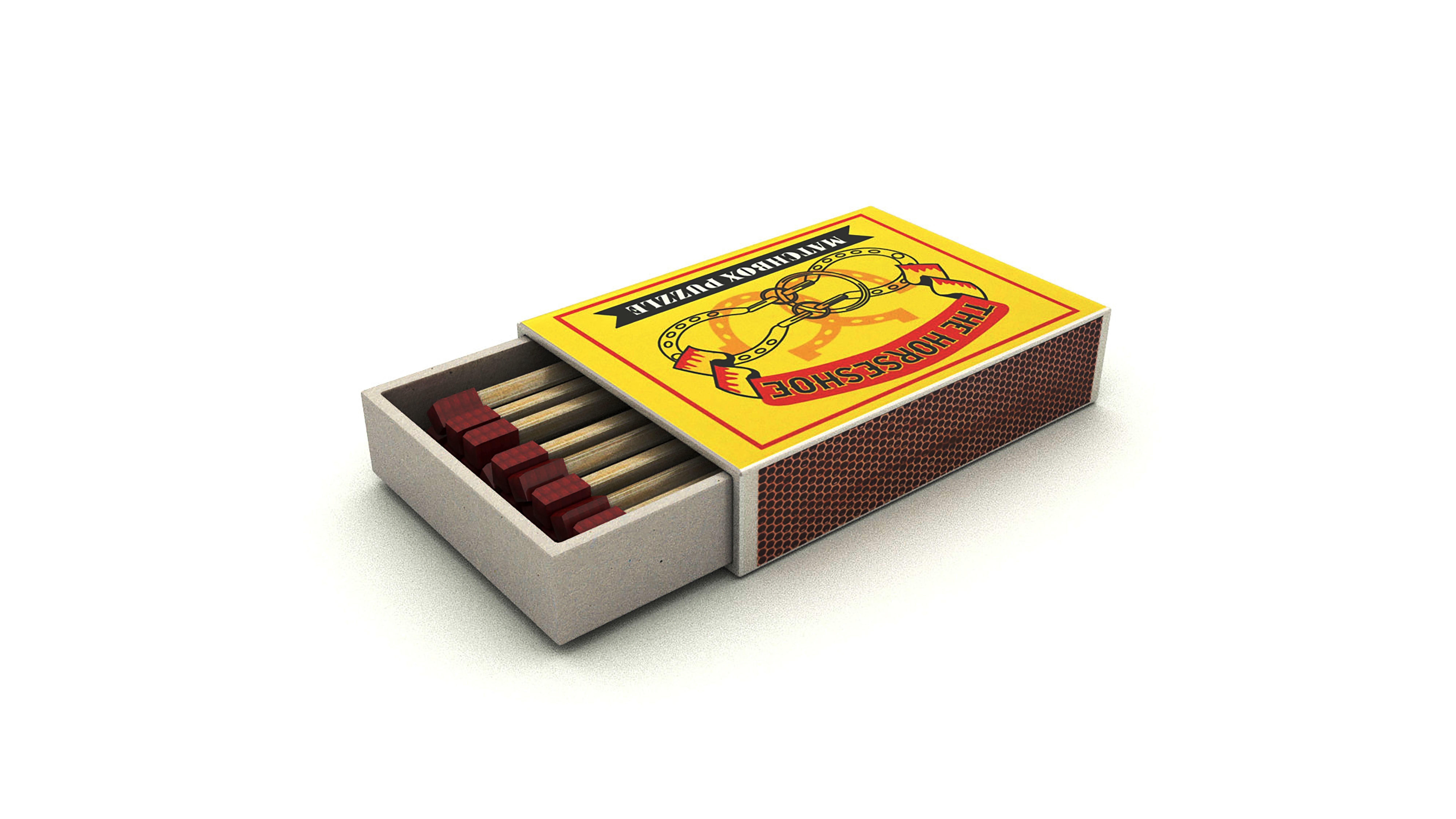 Matches 3D Low-poly and Animated Model Low-poly 3D model_5